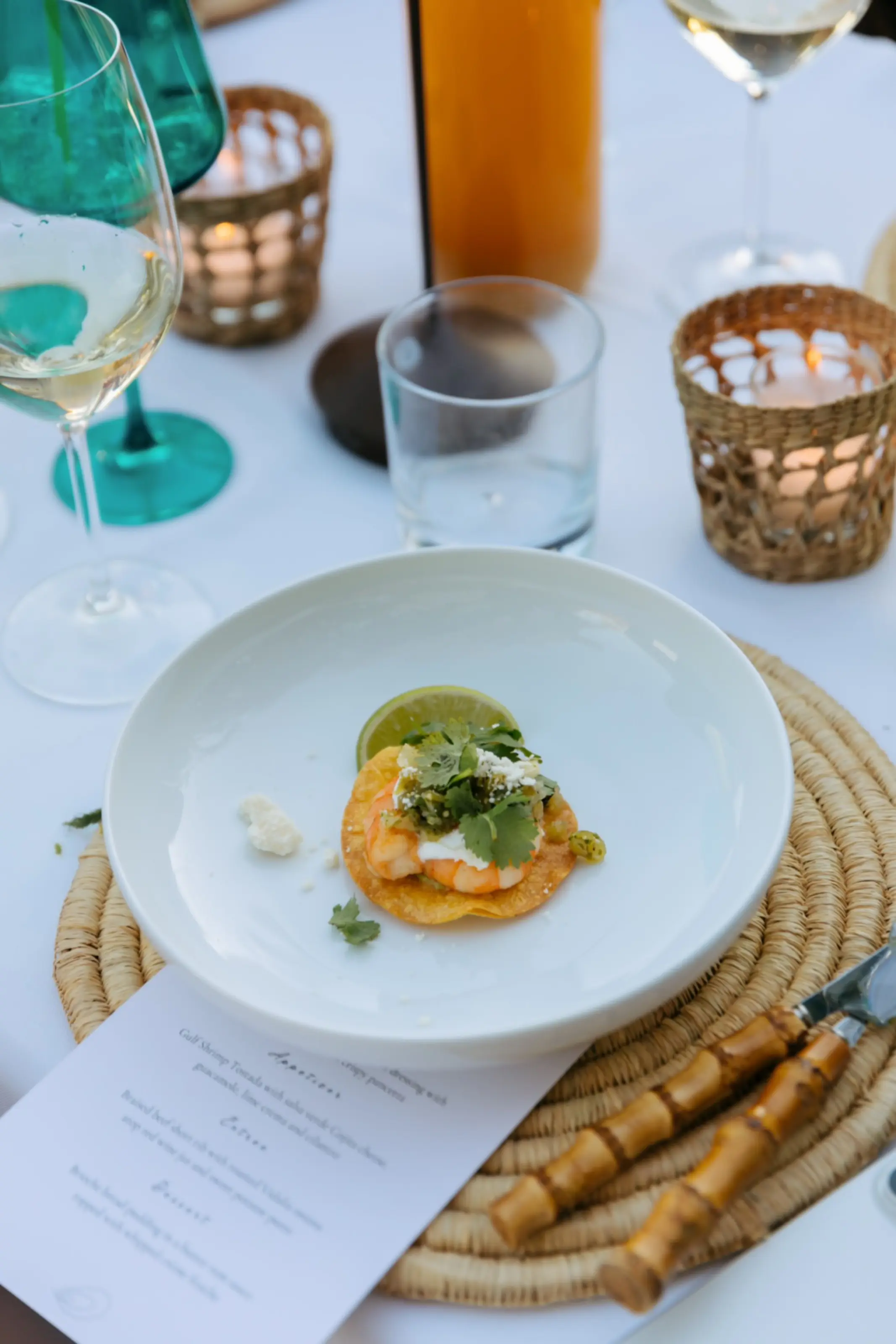 A plated course.